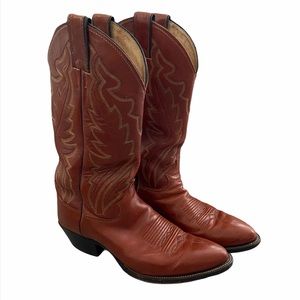 Justin Leather Western Cowboy Riding 1967 Boot
